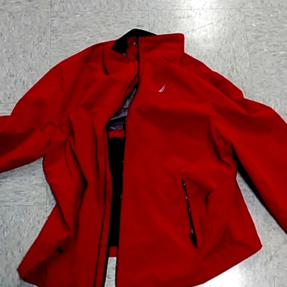 Coat, Nautica,xl-lg,red,brand new